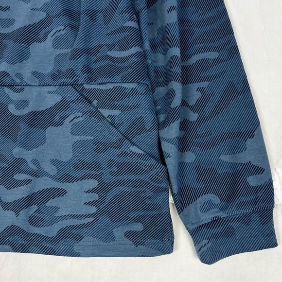Hollywood The Jean People Blue Camo Unisex Pullover Hoodie Sweatshirt Men Medium - Picture 5 of 8